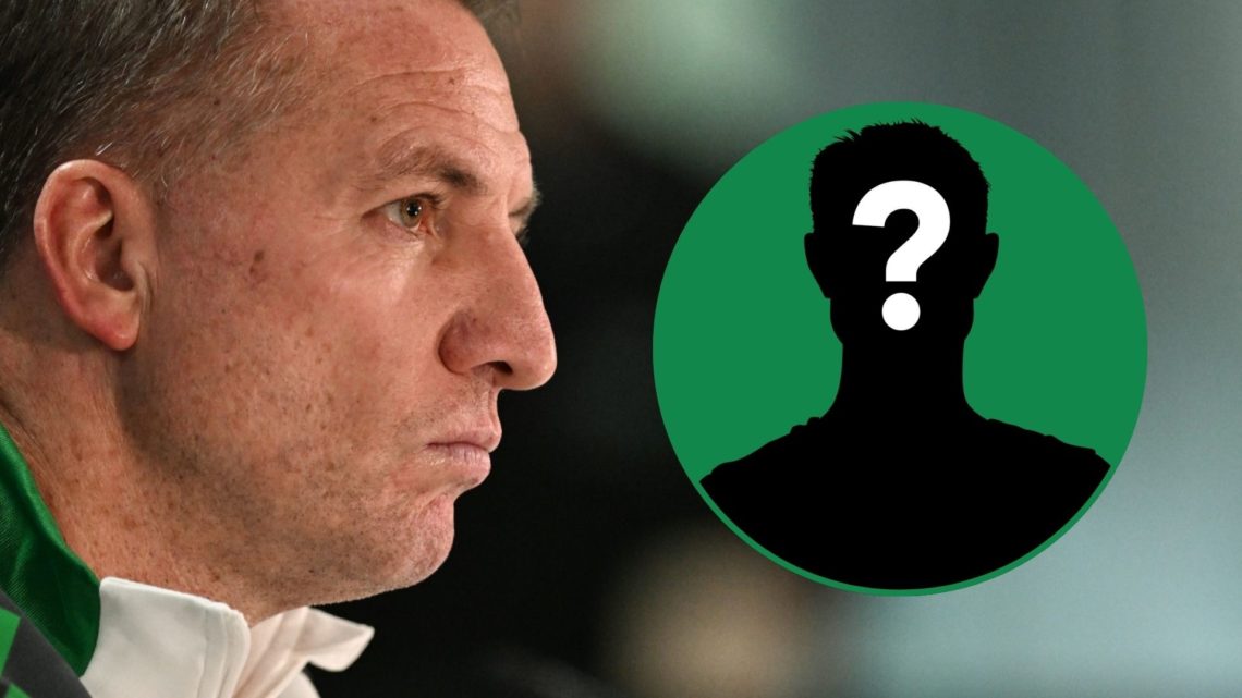 Brendan Rodgers with mystery man right inset