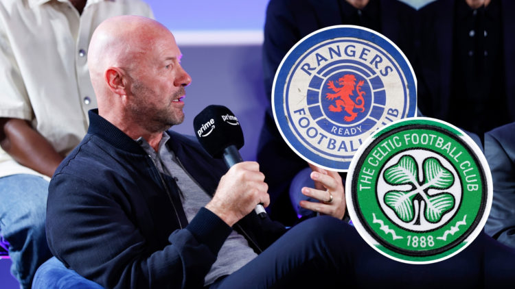 Alan Shearer takes part in an onstage Q&A at Prime Video’s star-studded showcase event, Prime Video Presents Sport at ODEON Luxe West End on August...