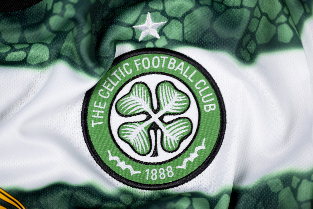A close up of the Celtic badge.