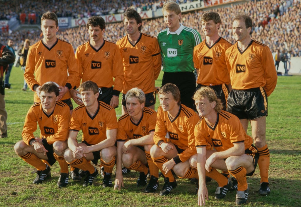 Dundee United Team UEFA Cup Final v  IFK Gothenburg First Leg match 1987