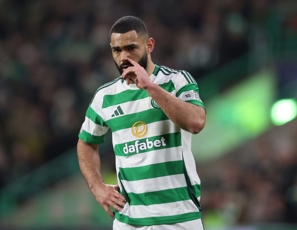 Cameron Carter-Vickers in action for Celtic vs Bayern Munich