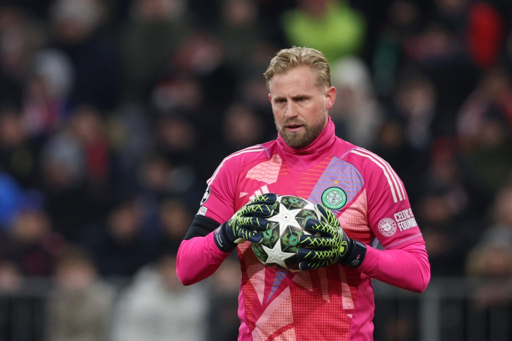 Kasper Schmeichel of Celtic F.C. seen during the UEFA