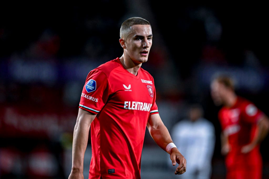 FC Twente defender Gustaf Lagerbielke plays during the match between Twente and PSV at the Grolsch Veste stadium