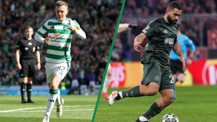 Celtic players Callum McGregor and Cameron Carter-Vickers