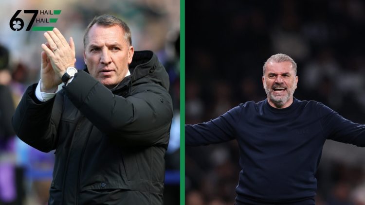 Brendan Rodgers claps Celtic fans, as Ange Postecoglou vents frustration at Tottenham