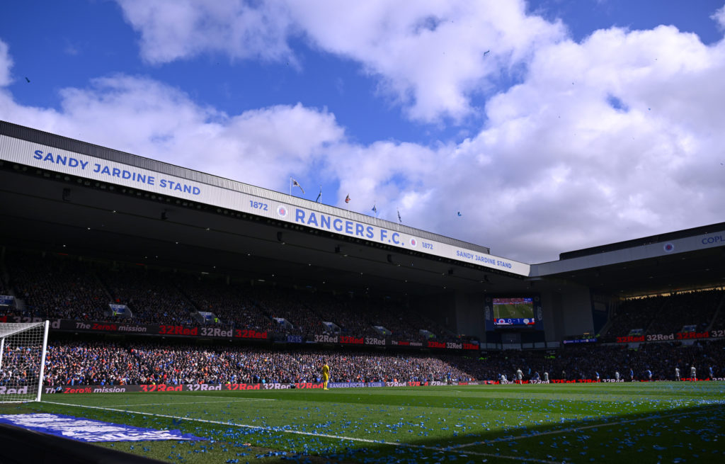A view of Ibrox ahead of the Glasgow derby between Rangers and Celtic