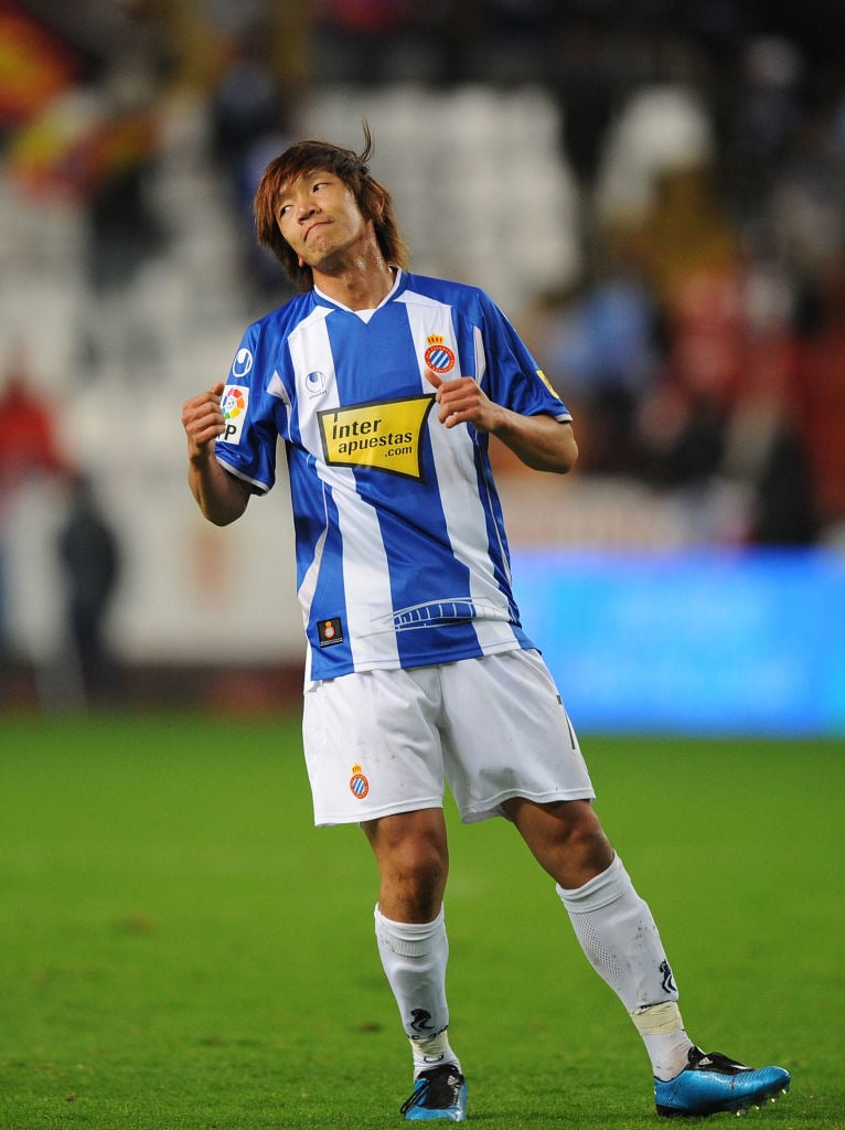 Shunsuke Nakamura during Sporting Gijon v Espanyol in La Liga