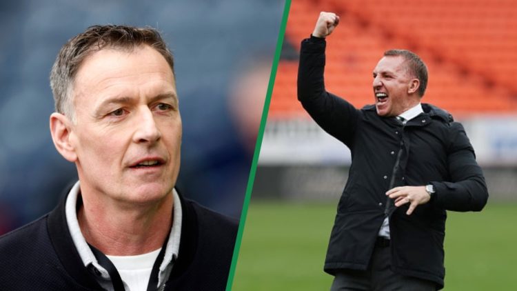 Chris Sutton left and Brendan Rodgers right