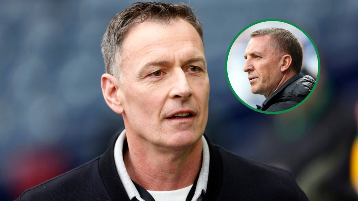 Chris Sutton arrives at Hampden Park for the Scottish Cup semi final, inset of Brendan Rodgers during Rangers vs Celtic