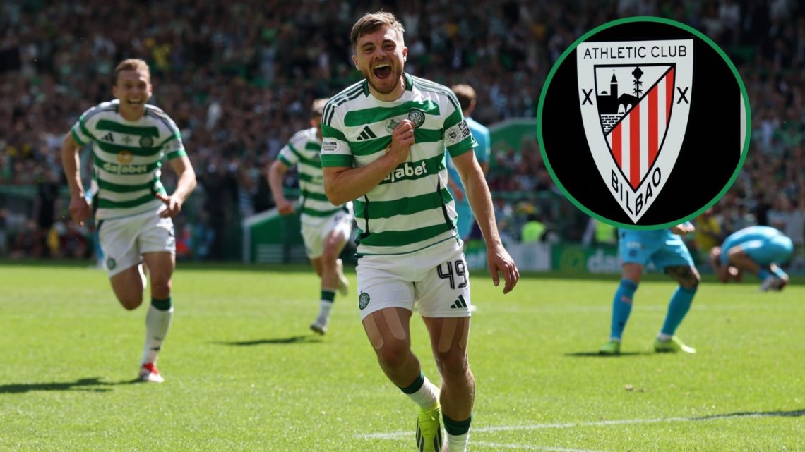 James Forrest celebrates his goal for Celtic against St Mirren.