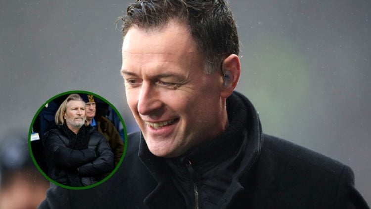 Image of Chris Sutton with an overlay of Robbie Savage after Celtic beat St Mirren with a James Forrest goal at Celtic Park.