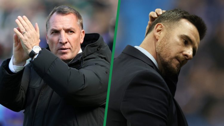 Brendan Rodgers left and Barry Ferguson right