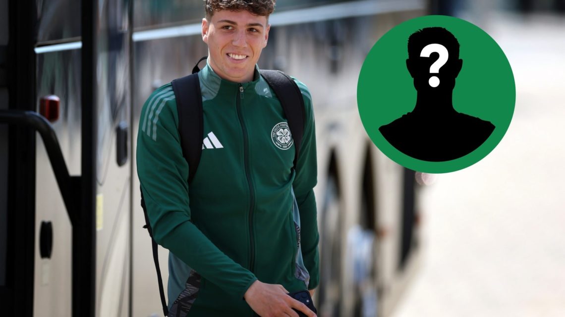 Arne Engels prepares for Celtic's Scottish Premiership encounter against Hibernian, May, 2025.