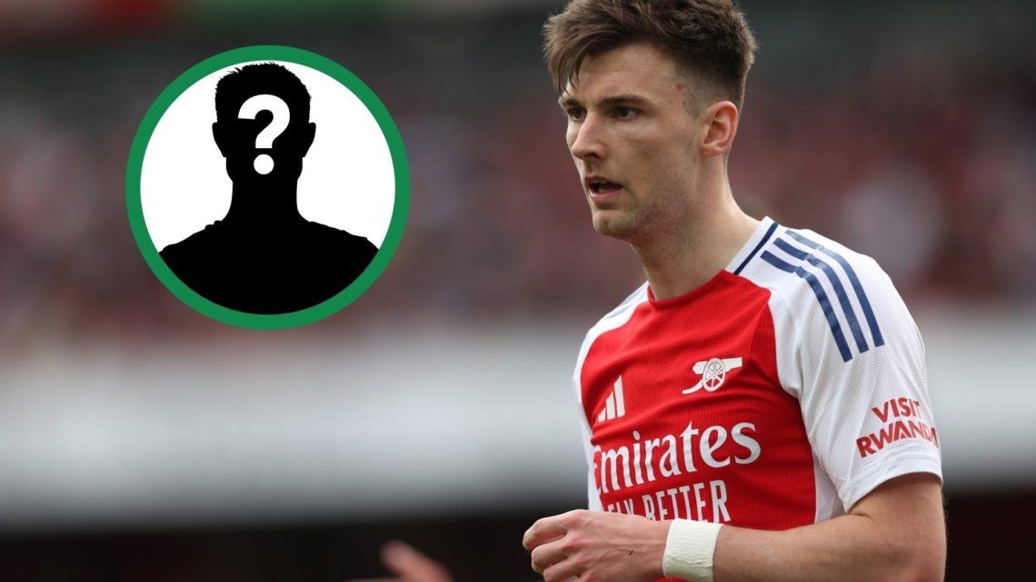 Ex-Celtic player Kieran Tierney in action for Arsenal against Brentford, including an image of a mystery player.
