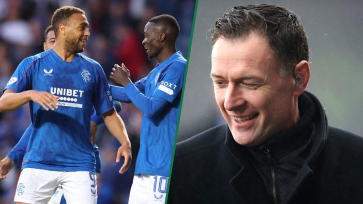 Cyriel Dessers celebrates scoring for Rangers against Dundee United, Chris Sutton arrives at Hampden Park for the Scottish Cup final