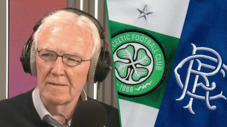 Hugh Keevins looks confused live on Clyde 1 Superscoreboard radio show