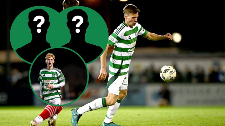 Mitchell Robertson fends off a challenge for Celtic during a friendly against Sligo Rovers, inset of Sean McArdle playing for Celtic against Sligo ...