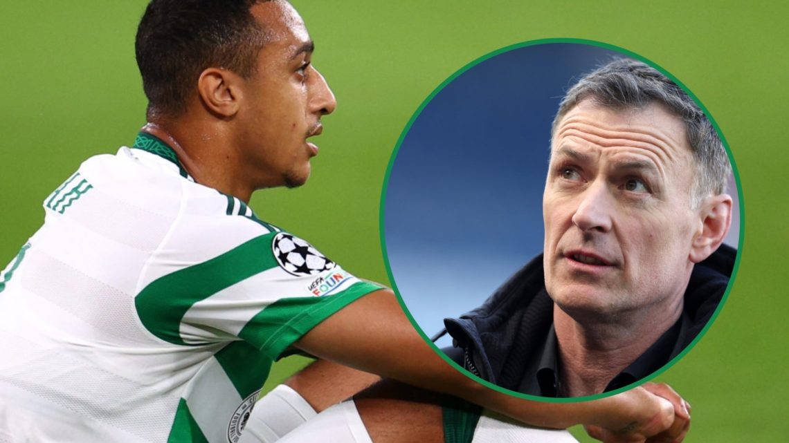 Adam Idah left and Chris Sutton inset right