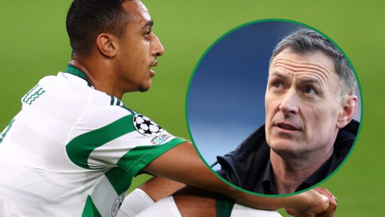 Adam Idah left and Chris Sutton inset right
