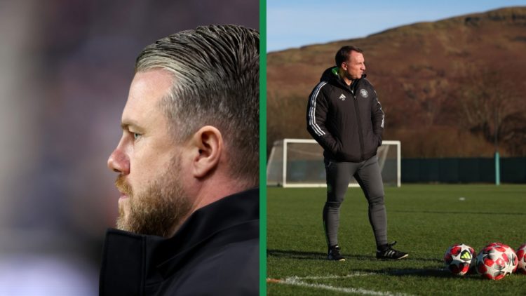 Jimmy Thelin as the Aberdeen manager at Ibrox, including Brendan Rodgers in Celtic training at Lennoxtown