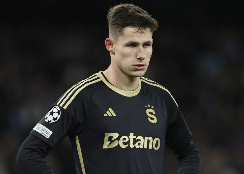 Martin Vitik in action for Sparta Prague during their Champions League game against Manchester City