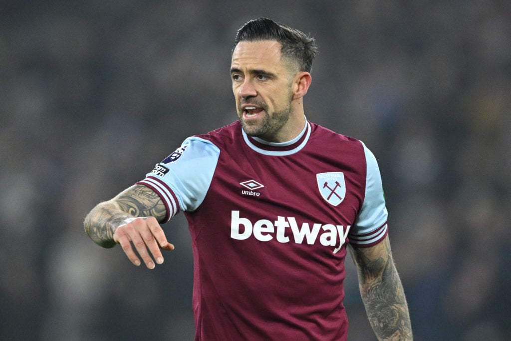 Danny Ings of West Ham United during the Premier League match between West Ham United FC and Crystal Palace FC at London Stadium