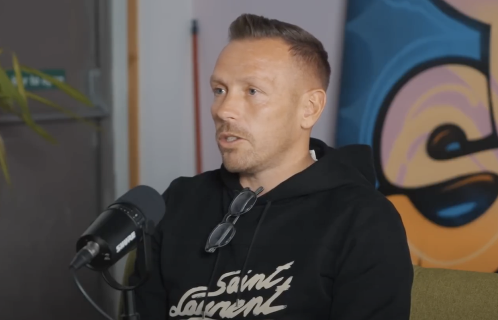 Craig Bellamy during an interview on the Central Club Podcast talking about his time at Celtic