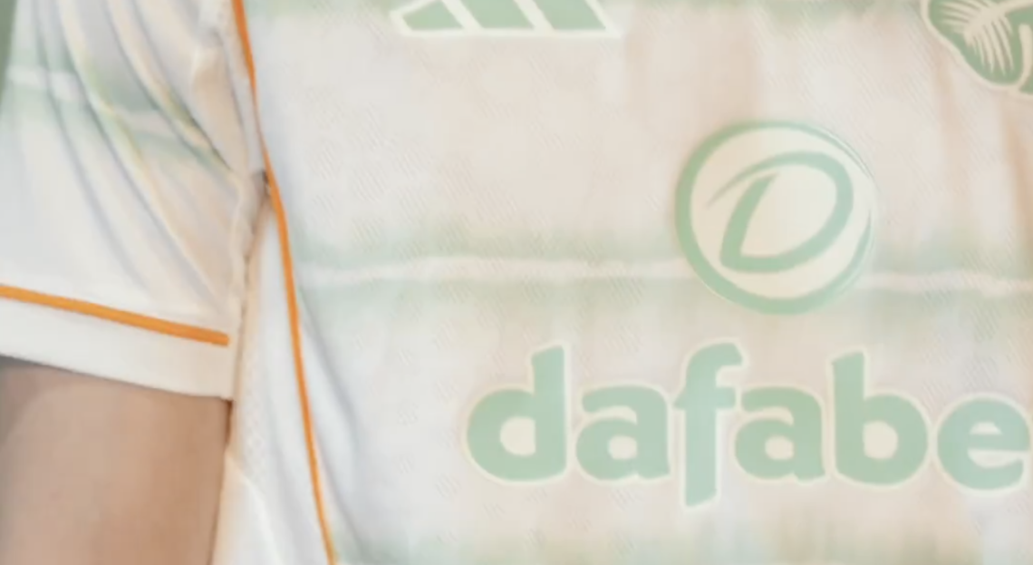 Celtic's new third kit for the 2025/26 season worn by Arne Engels