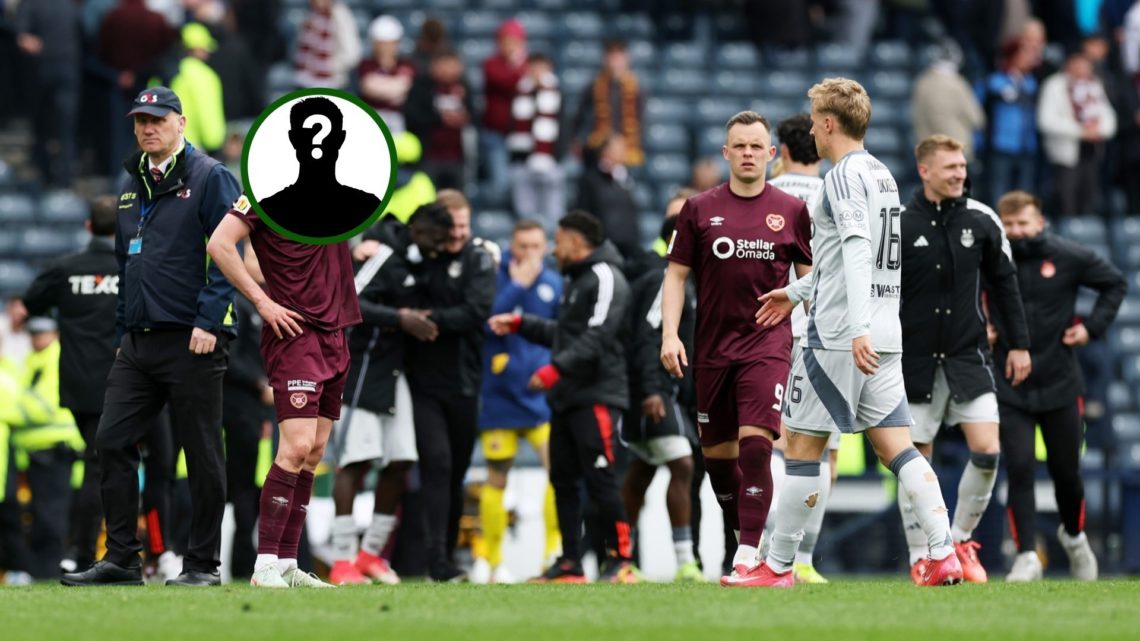 Image of Hearts star James Penrice after being knocked out of the Scottish Cup with Aberdeen and who has now being scouted by Celtic.
