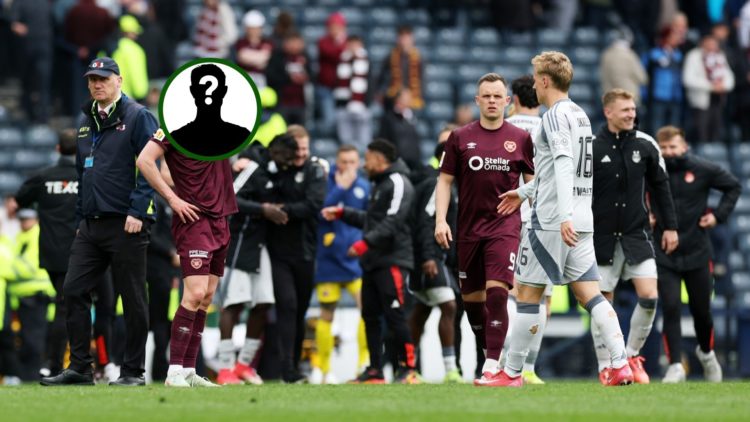 Image of Hearts star James Penrice after being knocked out of the Scottish Cup with Aberdeen and who has now being scouted by Celtic.