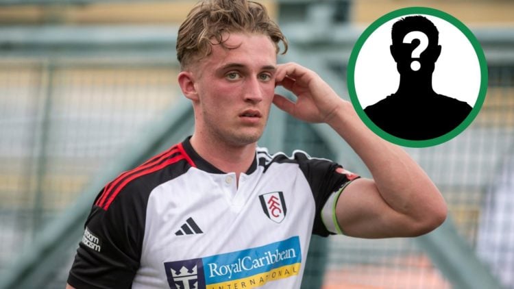 Celtic transfer target Callum Osmand in action for Fulham's younger age groups, including an inset of a mystery player.