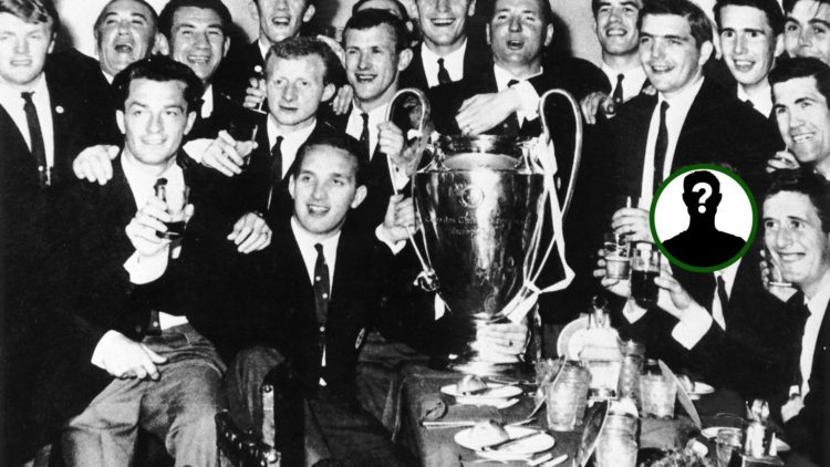 Image of Celtic legends the Lisbon Lions celebrating the European Cup win over Inter Milan in 1967.