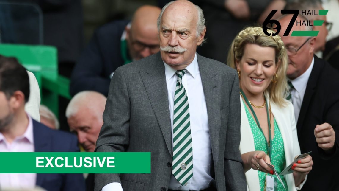 Image of Celtic majority shareholder Dermot Desmond at Celtic Park.