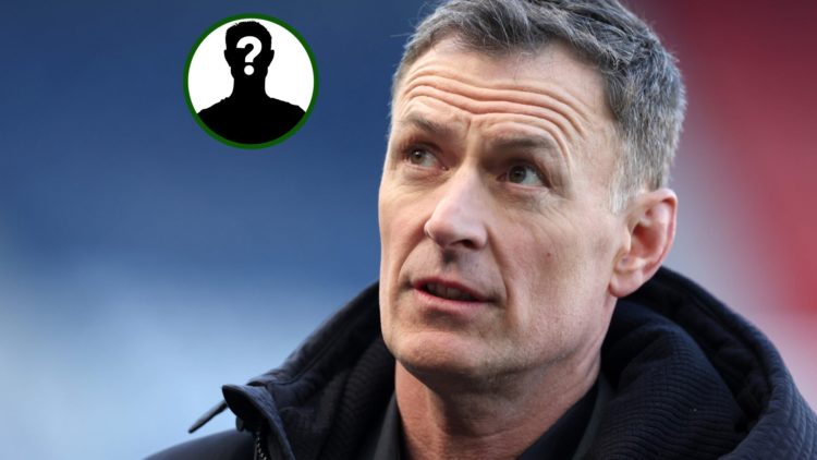 Image of Celtic hero Chris Sutton looking at a mystery overlay as he talks about Benjamin Nygren.