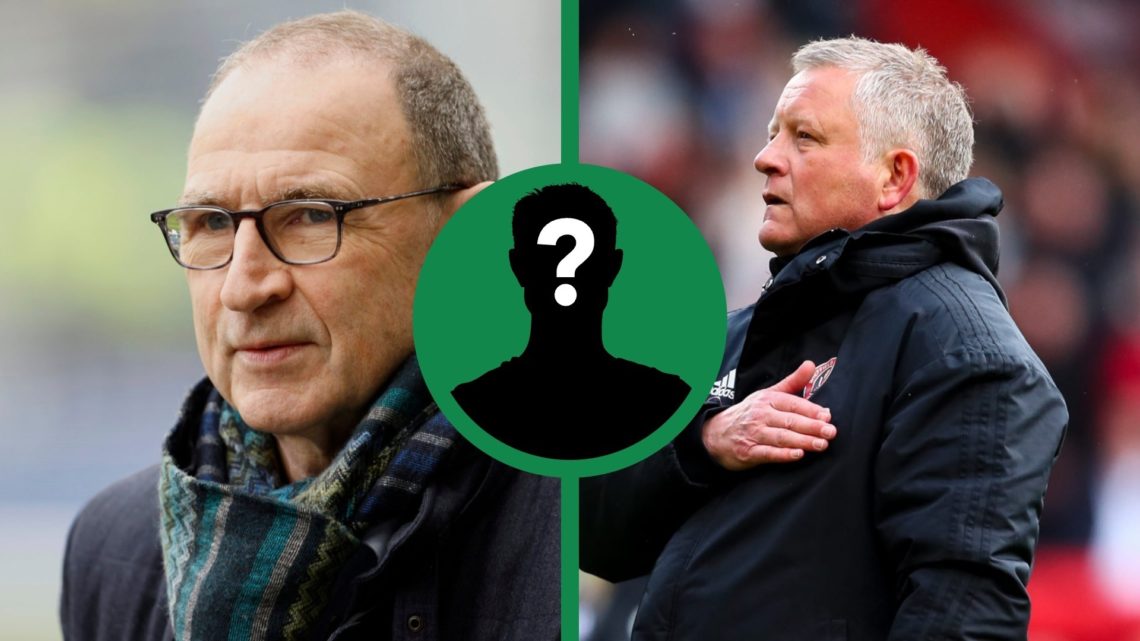 A split image of Chris Wilder as the manager of Sheffield United, and Celtic legend Martin O'Neill on punditry duty, including an inset of a myster...