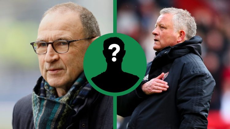 A split image of Chris Wilder as the manager of Sheffield United, and Celtic legend Martin O'Neill on punditry duty, including an inset of a myster...
