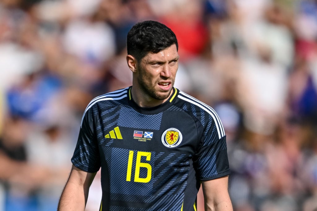 Scott McKenna looks on during Scotland's friendly against Liechtenstein