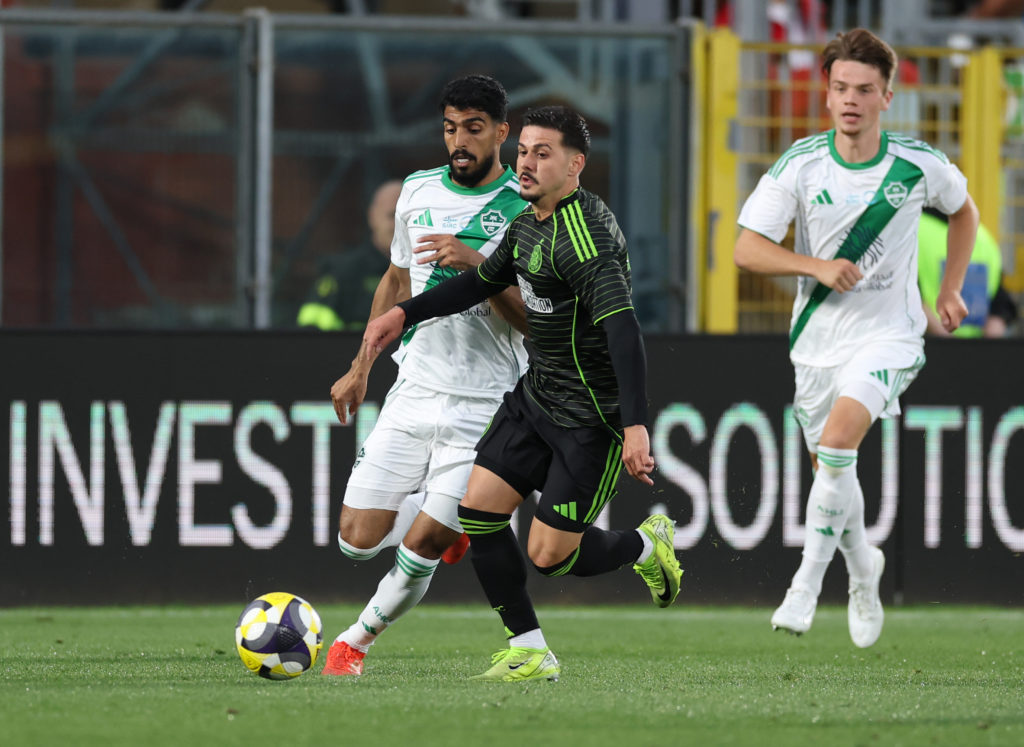 Marco Tilio in action in the Como Cup fixture Al-Ahli v Celtic FC - Como Cup