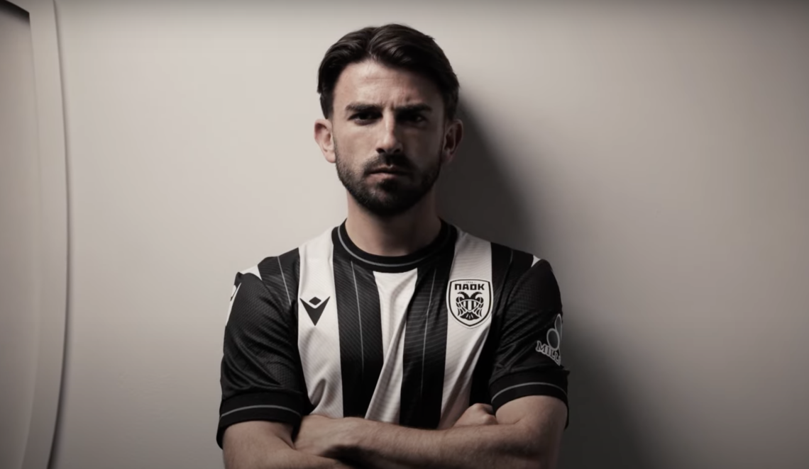 Greg Taylor is unveiled as PAOK's new signing after choosing to leave Celtic