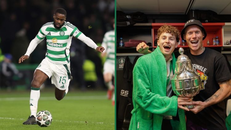 Jeffrey Schlupp on the ball during Celtic FC v FC Bayern Munich, Jakob Breum lifts the KNVB Cup with Go Ahead Eagles