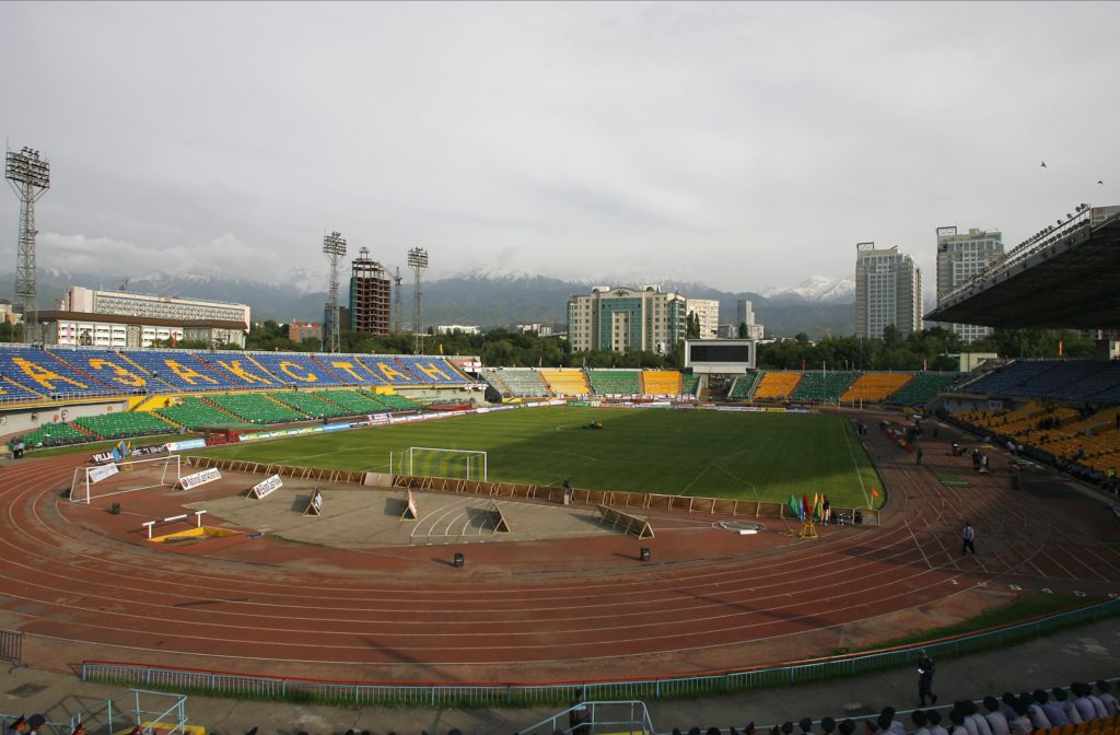 A general view of the Central Stadium in Almaty before Kazakhstan vs England