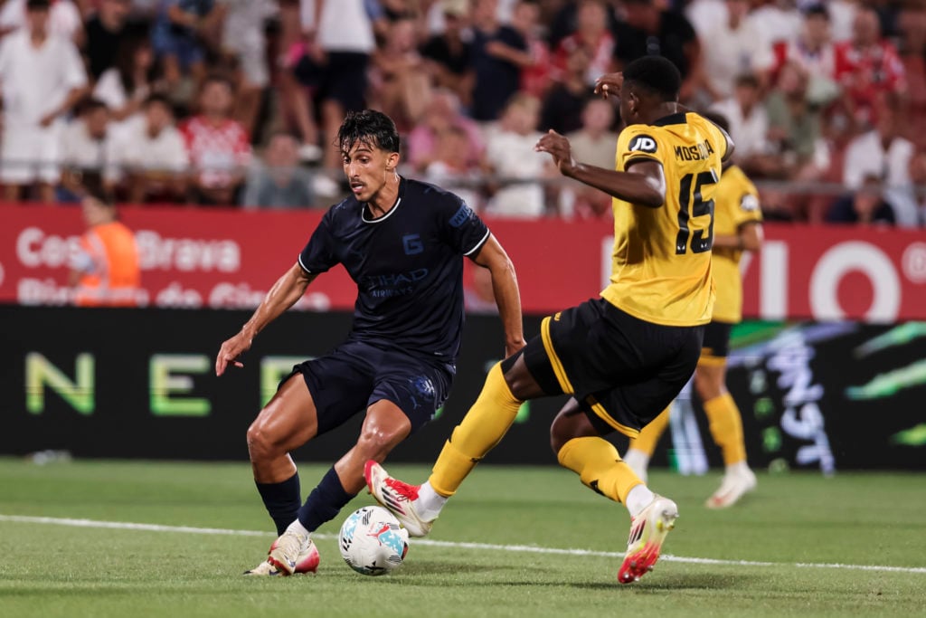 Bojan Miovski of Girona FC in action during the 48th Costa Brava Trophy