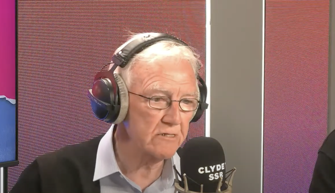 Hugh Keevins speaking live on Clyde 1 Superscoreboard radio show