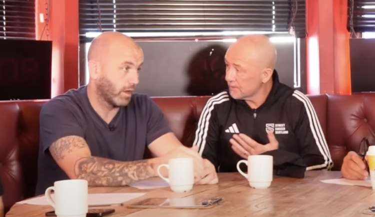 James McFadden and Derek Ferguson debate on Open Goal podcast in August 2025