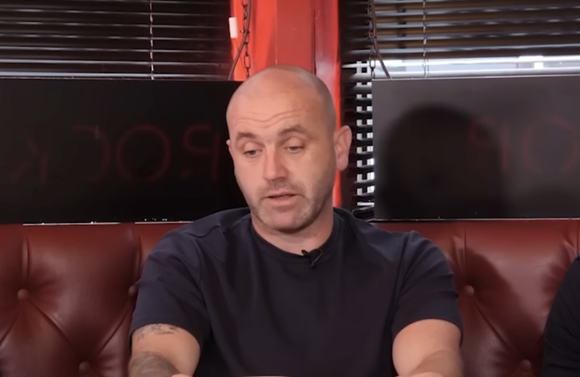 James McFadden speaks during Open Goal podcast recording in August 2025