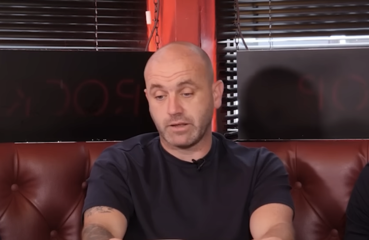 James McFadden speaks during Open Goal podcast recording in August 2025