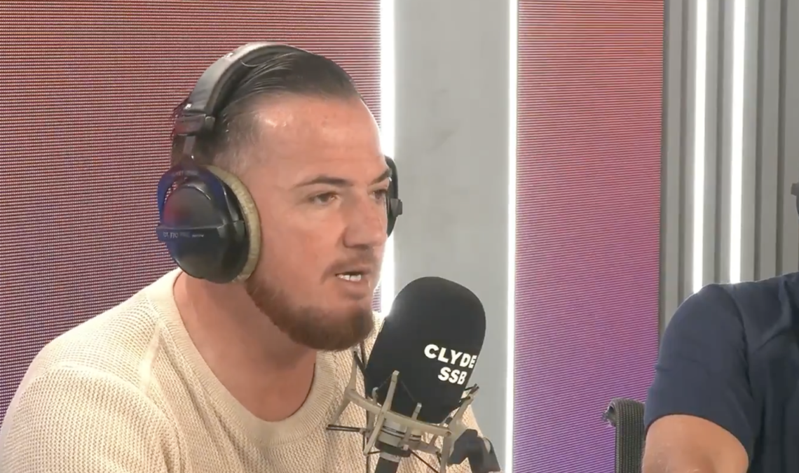 Ross McCormack responds to a question on Clyde 1 SuperScoreBoard