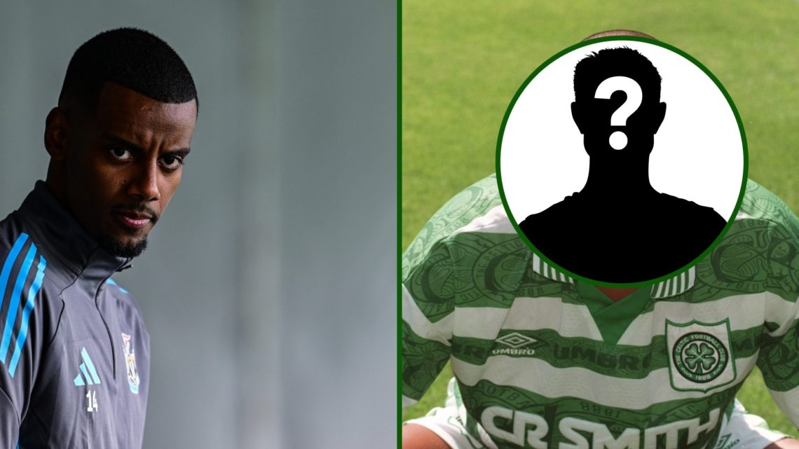 Split image of Newcastle United star Alexander Isak and ex-Celtic striker Pierre van Hooijdink.