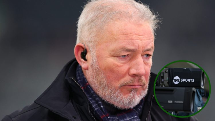 Image of former Rangers striker Ally McCoist on TNT Sports talking about Celtic and Rangers.