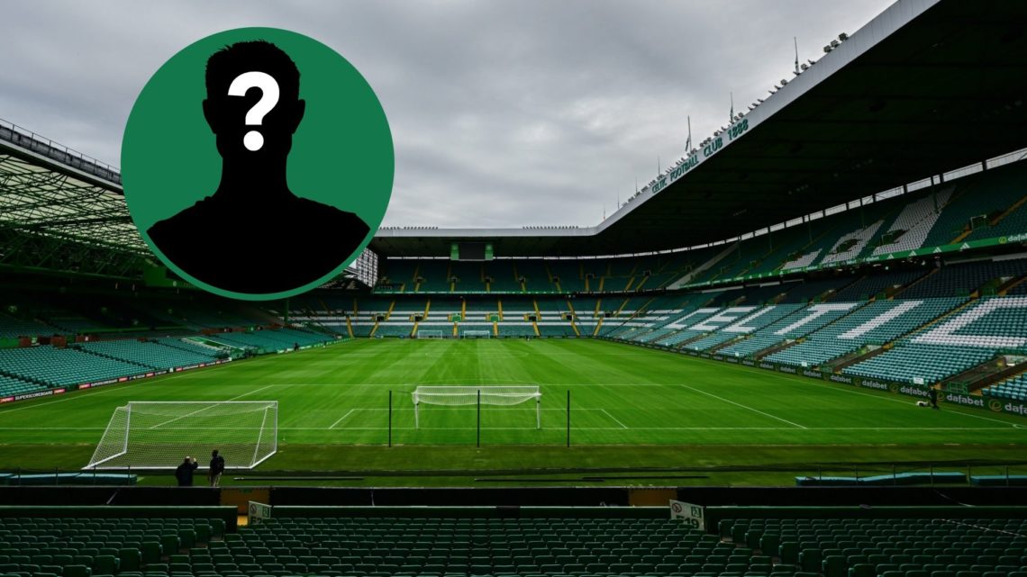 A general view of Celtic Park before Celtic's pre-season friendly vs Newcastle United, an inset of a mystery man